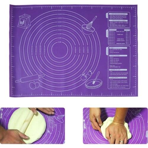 45x60cm Non Stick Silicone Baking Mat Sheet With Measurements Baking Accessories Bpa Free Fondant Rolling Dough Mat Pastry Tools