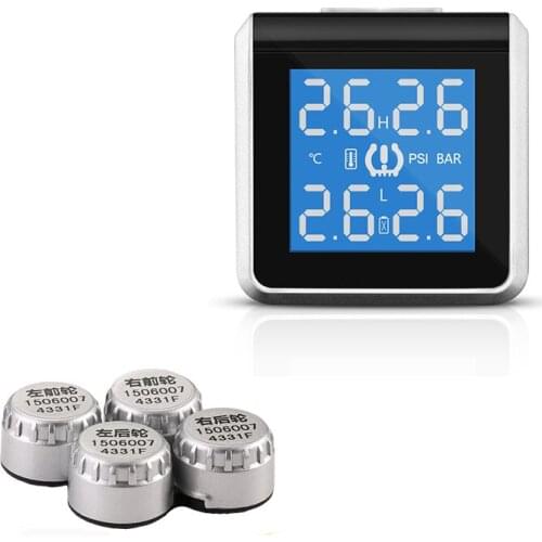 100% Original Profesional 908 Tire Pressure Monitoring System LED Display Cigarette Lighter 4 Sensors Bar PSI