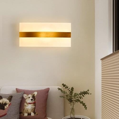 Modern Bedroom Wall Lamp LED Staircase Bedside bathroom Home sconce Aluminum Acrylic indoor lighting Decoration Fixtures Spot