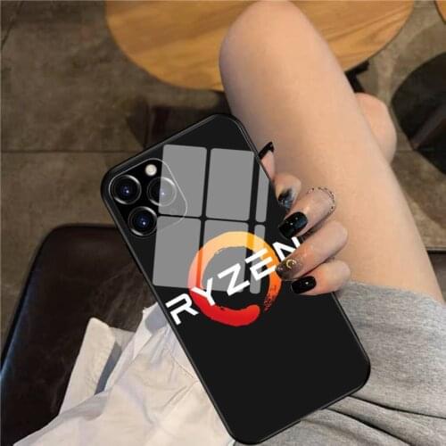 Ryzen Zen Phone Case Glass Phone Case For iphone 12 11 Pro Max XS XR X 8 7 Plus SE2 Case