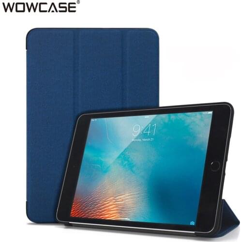 Ultra Slim Lightweight Smart Case For iPad Mini 1 2 3 4 5 Trifold Stand Microfiber Lining Cover for iPad mini4 mini5 Case Funda