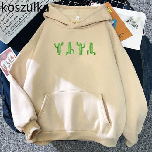 Funny Kaktus Hoodies Sweatshirt New Fashion Plus Size Cartoon Pullovers Harajuku Hoodied Dazy Style Hoodie Winter Clothes Women