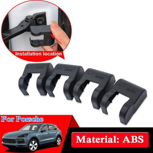 Car Styling Door Check Arm Protection Cover For Porsche 911 Cayenne Macan Cayman Panamera Boxster Car Door Lock Protective Cover
