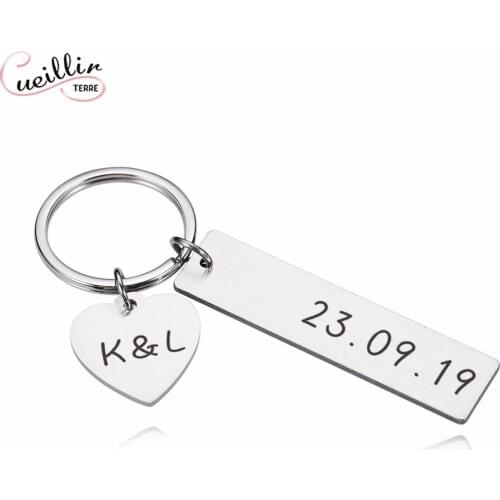 Customized Key Chains Anniversary Gift For Boyfriend Valentine Day Gift Couples Keychain Girlfriend Keyring Keychain Product