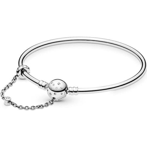 2019 NEW 100% 925 Sterling Silver Limited Edition Moments True Uniqueness Bangle Fit Women Send Girl Bracelet DIY Jewelry Gift