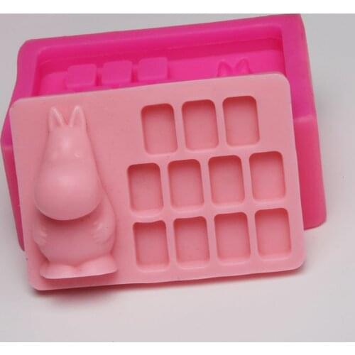 Luyou Luyou 3D Animal Chocolate Silicone Mold Fondant Molds Hippo Cake Tools Cake Bakeware Cupcake Mold FM1307