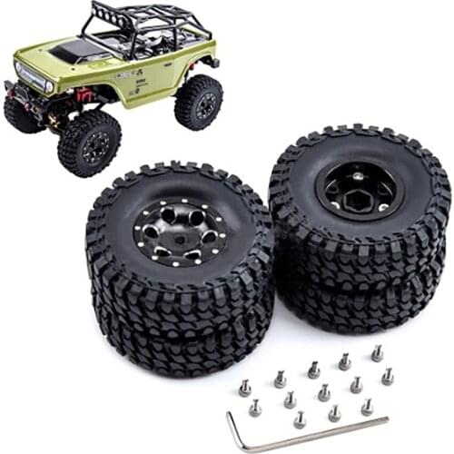 For 1 / 24 climbing model car scx24 90081 metal tire locking hub 4 pieces