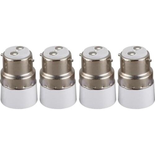 AC 220V B22 to E14 Base Socket Light Lamp Bulb Adapter Holder 4pcs