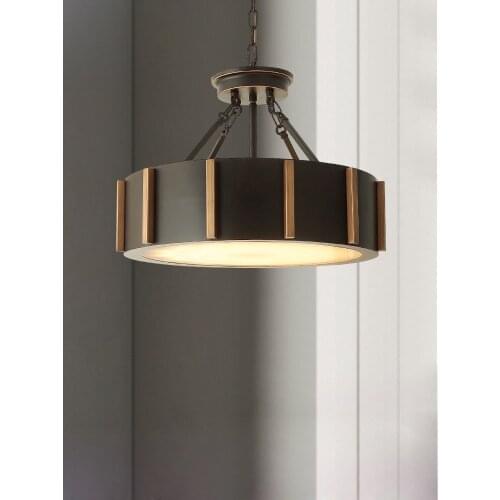 American chandelier bedroom dining room living room creative personality Nordic simple study retro ceiling lamps