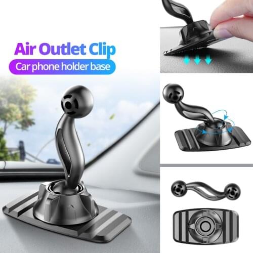 FONKEN Car Airvent Holder Mount Stand Clip 360 Rotating Ball 17mm Phone Holder Accessories Car Dashboard GPS Mount Phone Bracket
