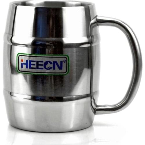 Free ship 300ML Quality fashion new stainless steel double wall isolating cup with stainless handle ,beer mug /coffee mug