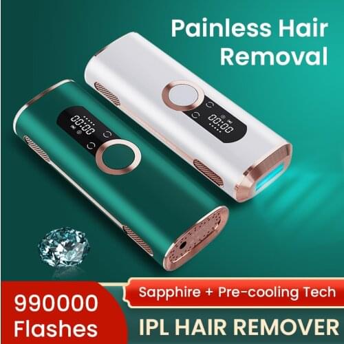 990000 Flashes Laser Epilator IPL Light Permanent Photoepilator Painless Freezing Point 8 Modes 9 Gears Body Bikini Hair Remover