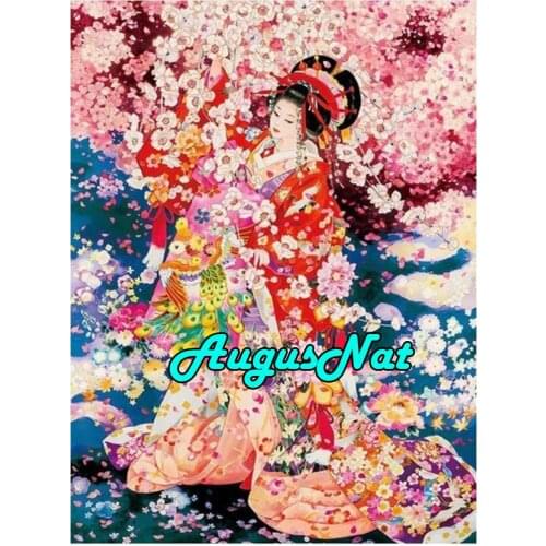 Geisha diamond painting japanese woman daimond embroidery picture diamant dotz crystal puzzle sticker diamant cross stitch gift