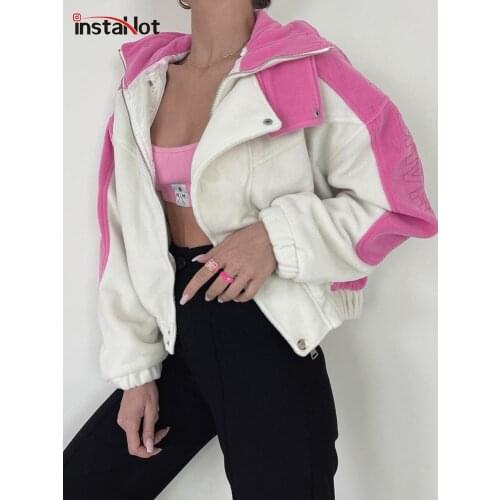 Женские модные куртки InstaHot China At AliExpress