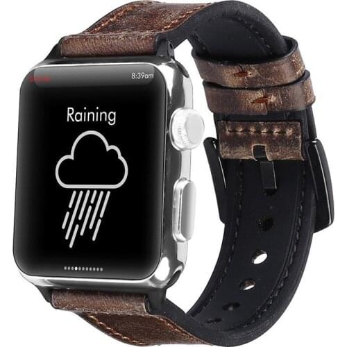 Leather Silicone for apple watch band 44mm series 6 5 4 3 2 1 strap iwatch 38mm 42mm Bracelet loop Accessories Wrist Replacement