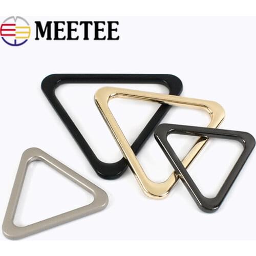 Meetee 30pcs 25/30/35/40mm Metal O Ring Buckles Webbing Hook Loop Clasp DIY Bags Strap Transfer Rings Buckle Connection Hooks