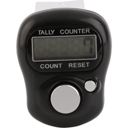 Mini Digit LCD Electronic Digital Golf Finger Hand Held Tally Row Counter High Quality