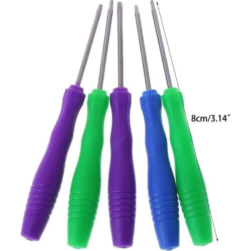 5 In 1 Torx Magnetic Screwdriver Set Hand Tools Repair Open Kit T2 T3 T4 T5 T6 J6PC Dropship