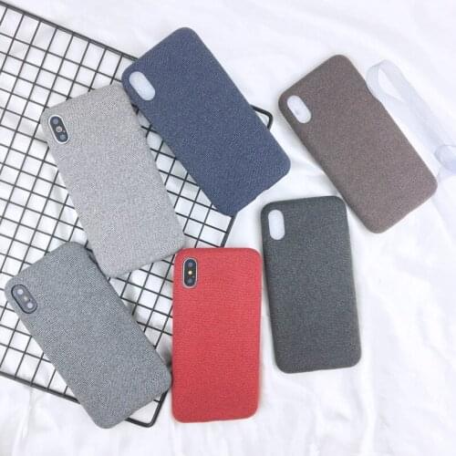 Autumn and Winter New Style for Iphone 12 / 11 Mobile Phone Case Full Package Flannel 7 / 8plus Fall Proof Solid Color XR