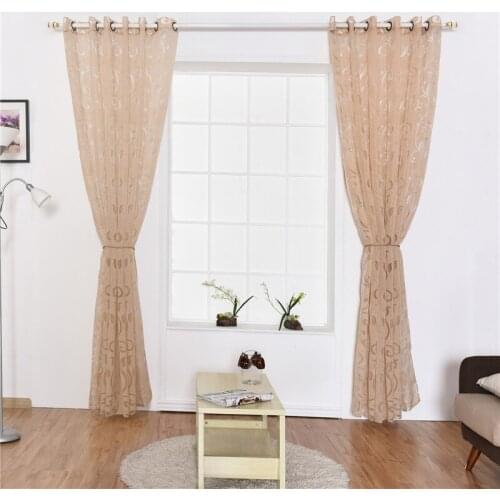 Semi Blackout Curtains Blind Panel Fabrics Curtains Perspective Living Room Window Curtains Treatment