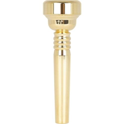 Gold Plated Brass Trumpet Mouthpiece, 17C Trumpet Mouthpiece Replacement