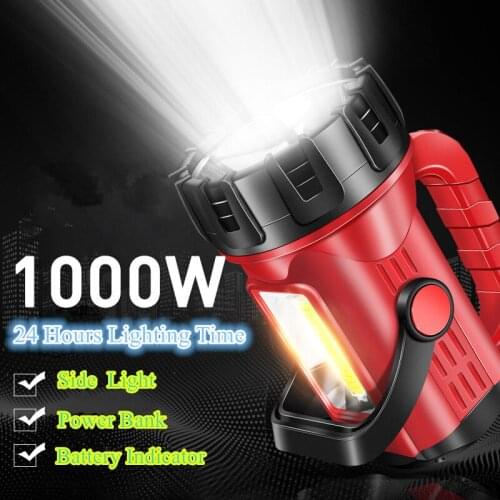 Warsun G63 Searchlight Multifunction Outdoor Camping Hunting Emergency Portable Rechargeable Waterproof LED Lamp