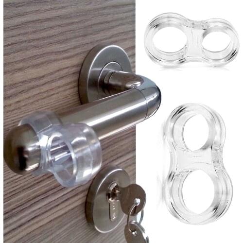Door Stopper Transparent Anti-collision Ring Wall Protector Handle Bumper Shock Absorber Safety Children Protection Rubber Pads