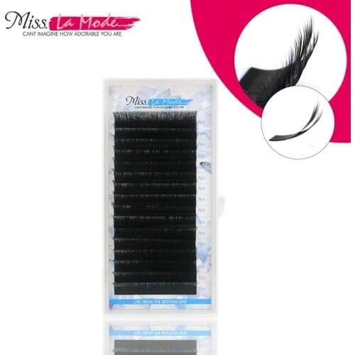 Misslamode 0.07 double curl Volume Eyelash Extension individual eyelashes Mink False Fake Lashes eyes lashes false eyelashes