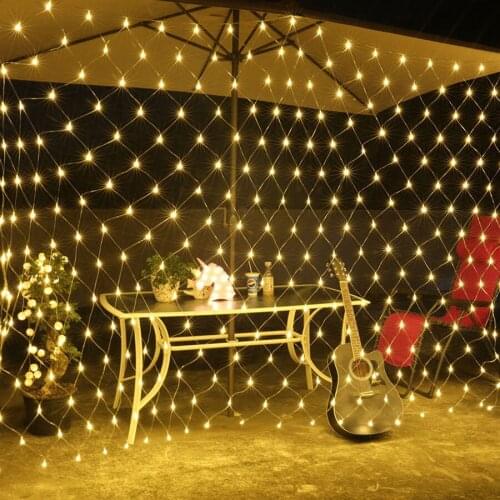Thrisdar 6*4m 864 LED Mesh Net Fairy Light Outdoor Starry Star Christmas Net String Garland Light for Xmas Wedding Party Holiday