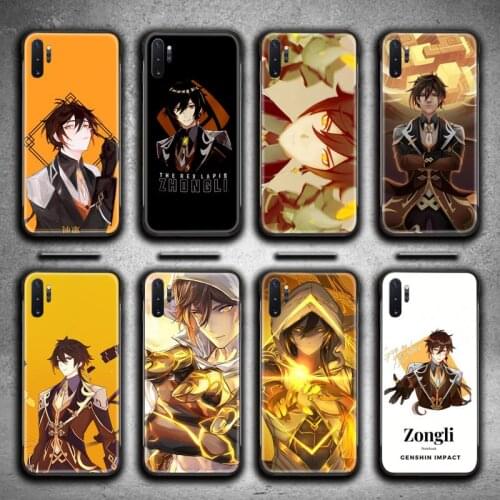 Zhongli Genshin Impact Phone Case For Samsung Galaxy Note20 ultra 7 8 9 10 Plus lite M51 M21 M31S J8 2018 Prime