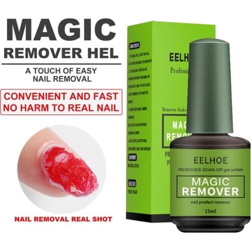 15Ml Nails Magical Nail Gel Remover UV Gel Remover Nail Polish Remover Nail Art Degreaser Liquid Remove Sticky Layer Manicure