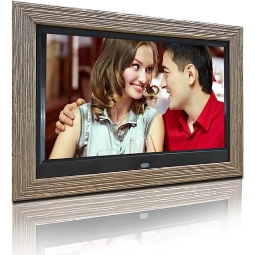 10 inch wooden frame advertising digital photo frame digital photo album autoplay picture video support 1080P