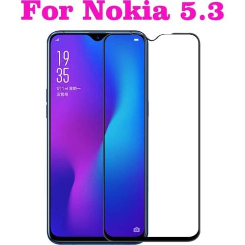 3D Full Glue Tempered Glass For Nokia 5.3 Full Cover 9H Protective film Screen Protector For Nokia 5.3