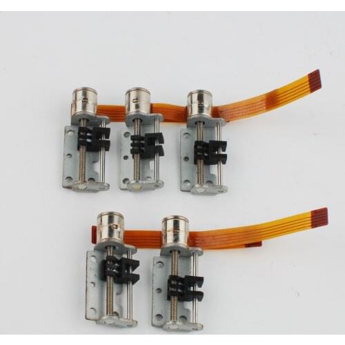 5PCS 10MM micro stepper motor slide table screw rod slide shaft screw stroke 25mm