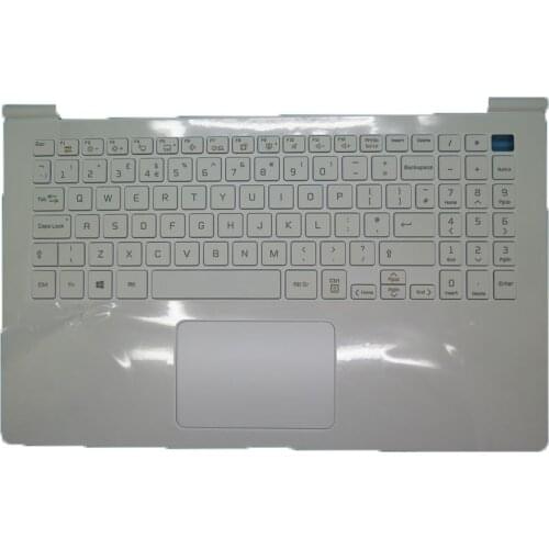 White PalmRest & UK Backlit Keyboard For LG 15Z980-G 15Z980-H 15Z980-M 15Z980-T LG15Z98 15ZD980-H 15ZD980-M 15ZD980-T 15ZD980-L