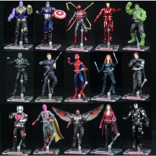 Comic Super Hero Avenger Captain American Iron Armor Iron Spider Hawkeye Loose Action Figure Toys Doll