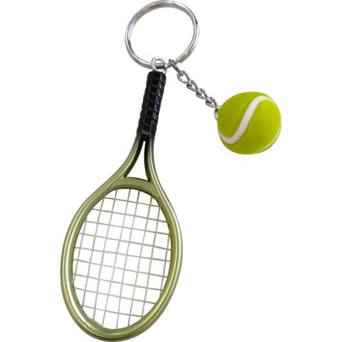 Cool Car Key Chains Tennis Racket Zinc Alloy Cute Fashion Antistatic Multi-function Mini Key-holder Motorcycle Repair-tools