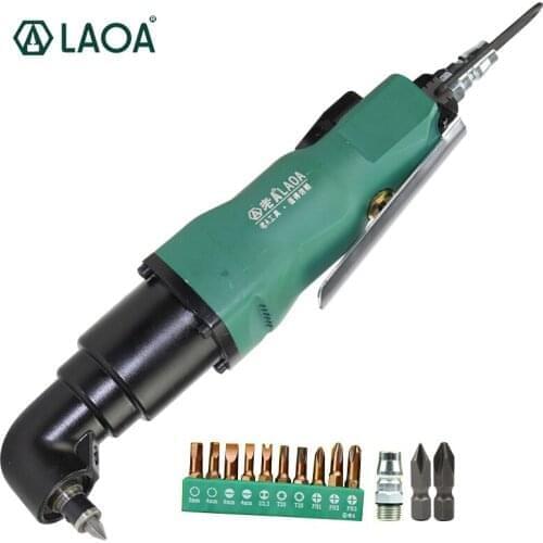 LAOA Right-angle Air Screwdriver Air Tools 90 Degree Air Tool 5H/8H Bend Air Screwdriver Pneumatic Tools Power Tool