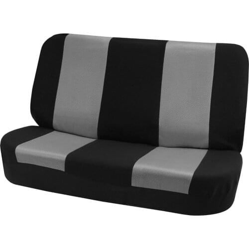 Hot Selling Classic Cloth Bench Seat Covers Gray / Black Color