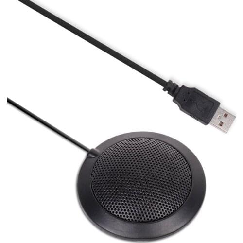 ZUOCHEN Conference Studio Microphone Mic Top Omnidirectional USB Plug and Play 1.8m Long Cable