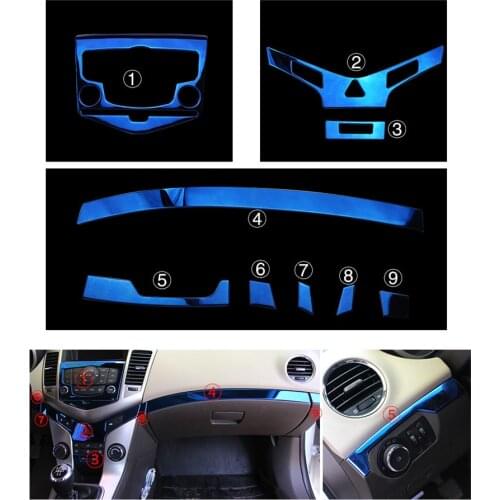 Stainless Steel Glove Copilot Storage Mouldings For Chevrolet Cruze 2009 10 11 12 13 14 15 AAA054A