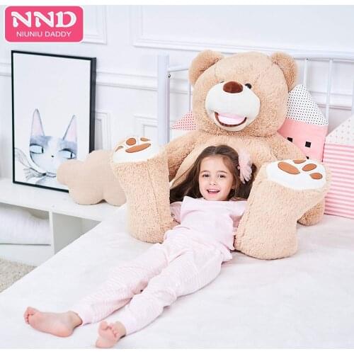 Niuniu Daddy 160cm Semi-finished American Bear Giant Teddy Bear Skin Plush Toy USA Bearskin Christmas Gifts