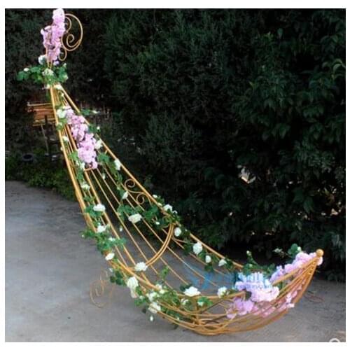 New wedding background decoration props opposite sex iron art stage decoration screen wedding props opposite sex rings