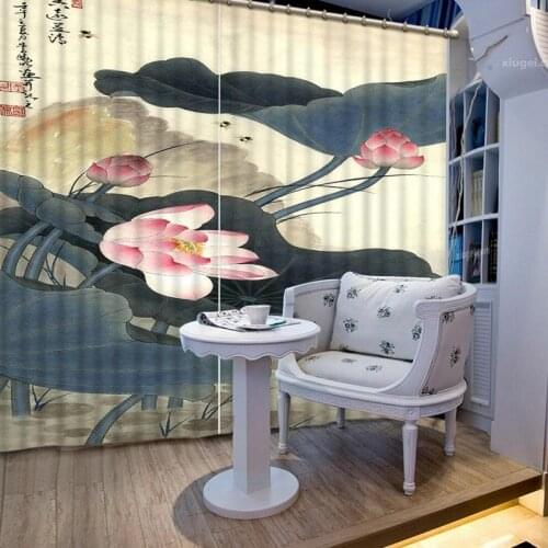 Newest 3D Printing Curtains Beautiful Lifelike HD 3D Curtains Bedroom Decoration Living Room Cortinas De Sala CL-090