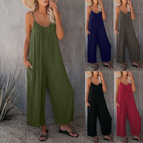 Straps Solid Color Summer WomanS Playsuit Clothing Overalls Jumpsuit Bodysuit Club One Piece Outfits For Women 2021