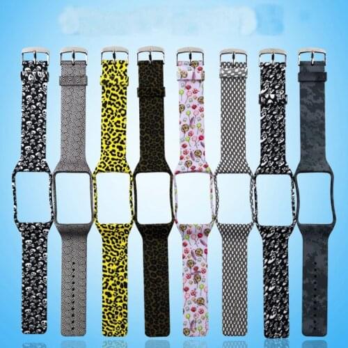 Odog Printed Color TPU Watchband Wrist Strap for Samsung Galaxy Gear S R750 Watch Bracelet Smart Watchbands SM-R750
