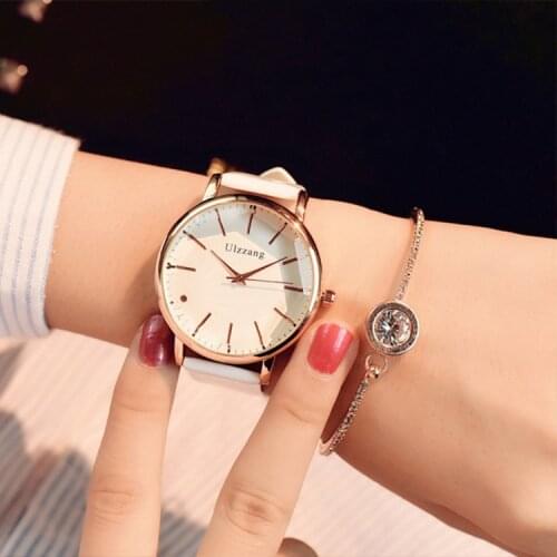 Luxury Fashion Quartz Female Watch Polygonal Dial Designer Women Dress Watches Brand Pu Leather White Ladies Wristwatch