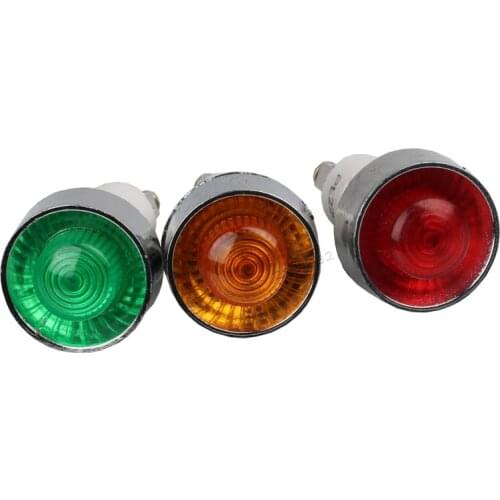 10pcs Signal lamp indicator light Green red orange 24VDC 220VAC pilot lamp warning light NHC screw terminal