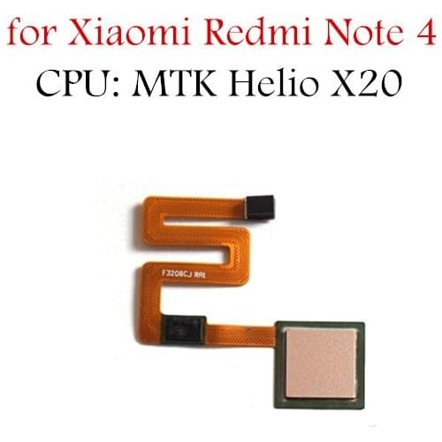 For Xiaomi Redmi Note 4 MTK fingerprint scanner Home Button Flex Cable Touch ID Sensor Return Flex Cable Repair Parts