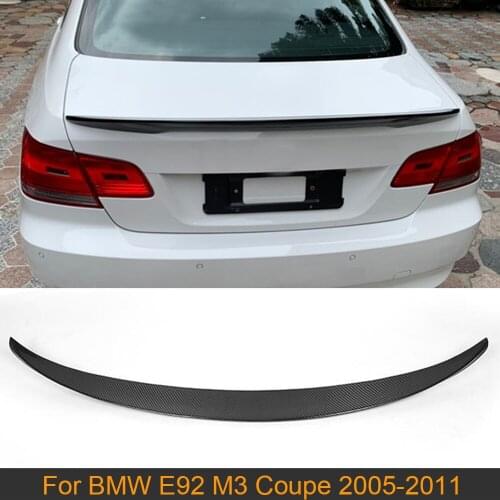 Carbon Fiber Rear Wing Spoiler for BMW 3 Series E92 318i 320i 323i 325i 328i 330i 2007-2011 Rear Trunk Boot Lip Wing Spoiler